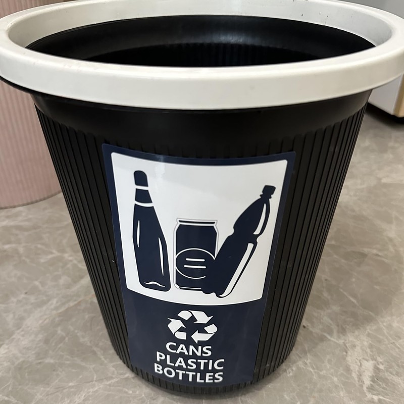 6 PCS Self Adhesive Recycle Sign Decals for Trash,8x4 inch