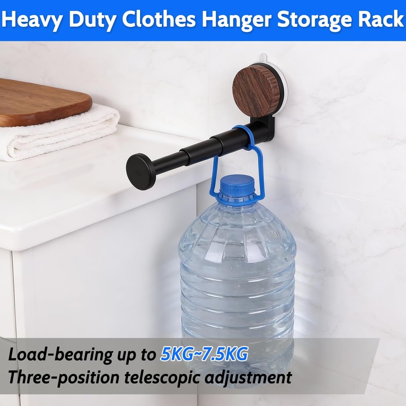 Wall Mounted Clothes Hanger Storage, 3-Section Retractable Coat Hangers Storage,