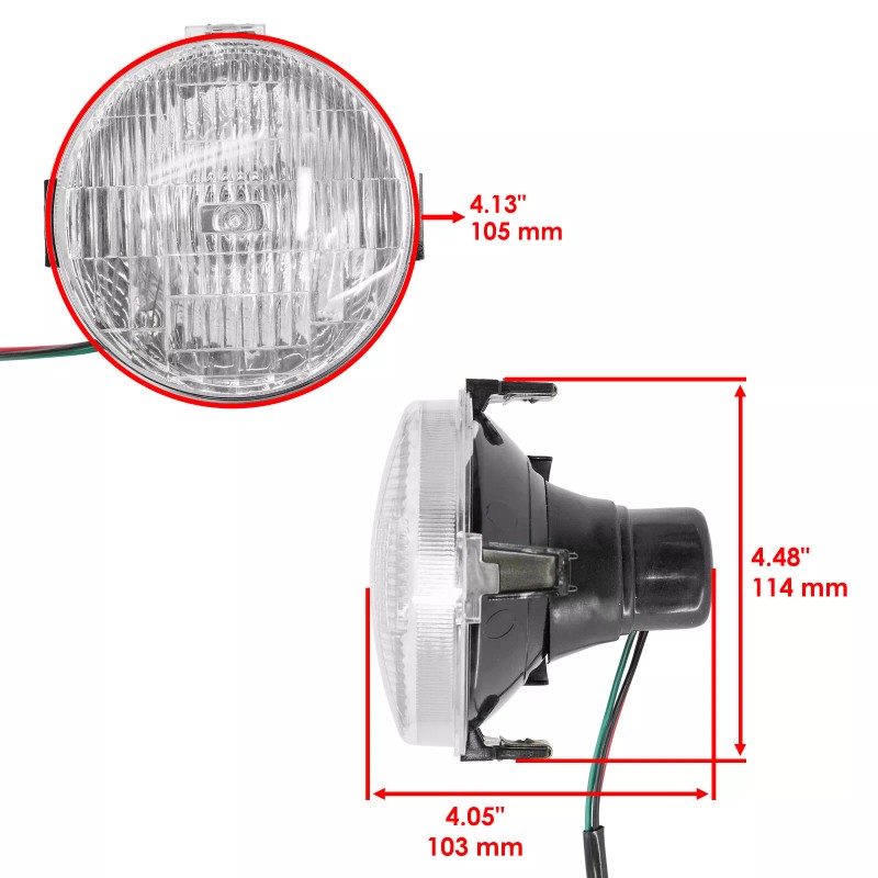 Caltric Left & Right Headlight Kit for Yamaha Big Bear