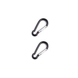 Rohans Carabiner Carabina Clip Snap Hook Clip Small Keyring Camping Sports Karabiner (Black)
