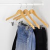 Sunbeam Wood Hangers with Metal Clips 3 Pack