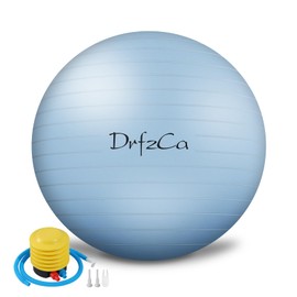 DrfzCa Exercise Ball, Pilates Ball for Pregnancy, Swiss Balance Ball with Pump,Multiple Sizes Stability Ball Chair for Office, Home Gym, Fitness, Workout and Physical Therapy