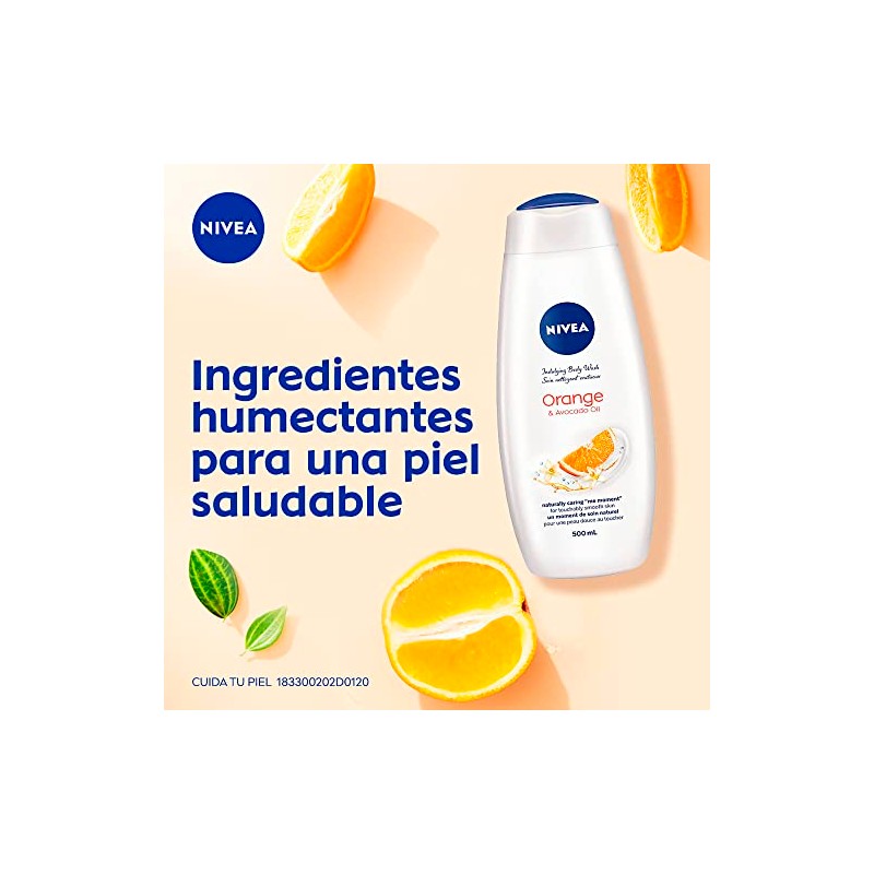 NIVEA Jabón Líquido Corporal Humectante Orange And Avocado Oil (400