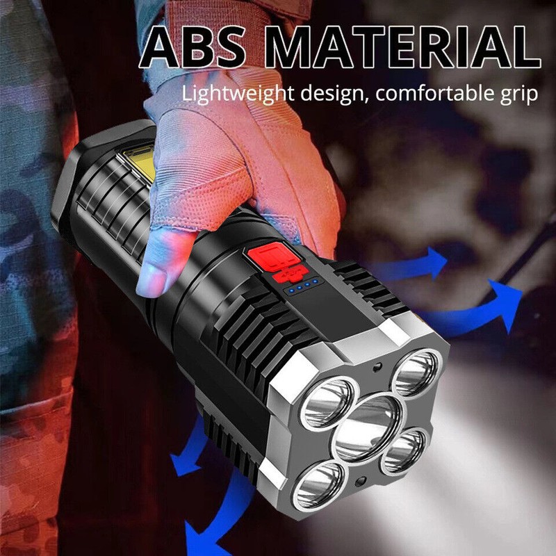GEARGADGET Super Bright LED Torch Flashlight Tactical Camping Outdoor Lamp