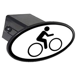GRAPHICS & MORE Bike Biking Cycling Sign Symbol Oval Tow Trailer Hitch Cover Plug Insert 2"