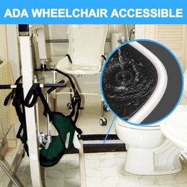 Duzzy 67 Inch Collapsible Shower Threshold Water Dam, Ideal for Wheelchair Accessible, Suitable for Accessibility ADA Handicap Shower