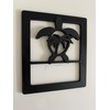 Honu Turtle w Palm Tree 3D - Black for Jeep