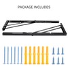 YUMORE Folding Shelf Brackets, 18 Inch Heavy Duty Collapsible Shelf