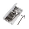 binifiMux 50pcs 1/4-20 x 2 Hex Bolts Spring Flat Washers