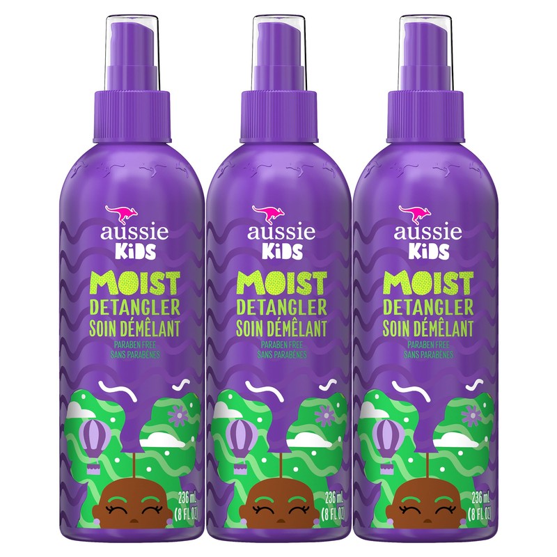 Aussie Kids Moist Detangler for Kids, 8 Fl Oz (Pack