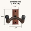 Guitar Wall Mount, Black Walnut Wood Guitar Hanger, U-Shaped Guitar