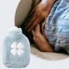 Tabanzhe Tabanzhe 500ml Small Hot Water Bottle with Premium Faux
