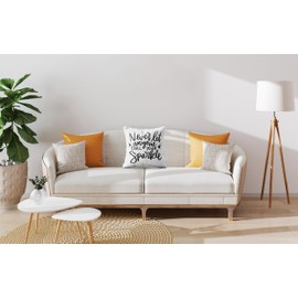 Cool initial Throw Pillow pillows Covers case 18x18 decor for dorm，never let anyone dull Your sparkle pillows Covers，cute decorative pillows for teen girls，college dorm essentials for girls decor