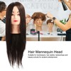 Hairdressing Mannequin Head 63cm Synthetic Fiber Head Styling Middle Part