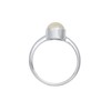 Elli Women's 925 Sterling Silver Moonstone Basic Stacking Ring, Size