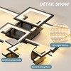 EIDISUNY Modern LED Ceiling Light, Square LED Flush Mount Ceiling
