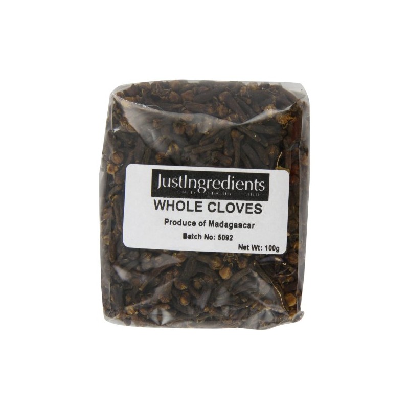 JustIngredients Essentials Cloves 100g, Whole Cloves for Tea, Water and
