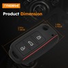 Fit4drive Slim Car Key Cover Key Protector for VW Polo