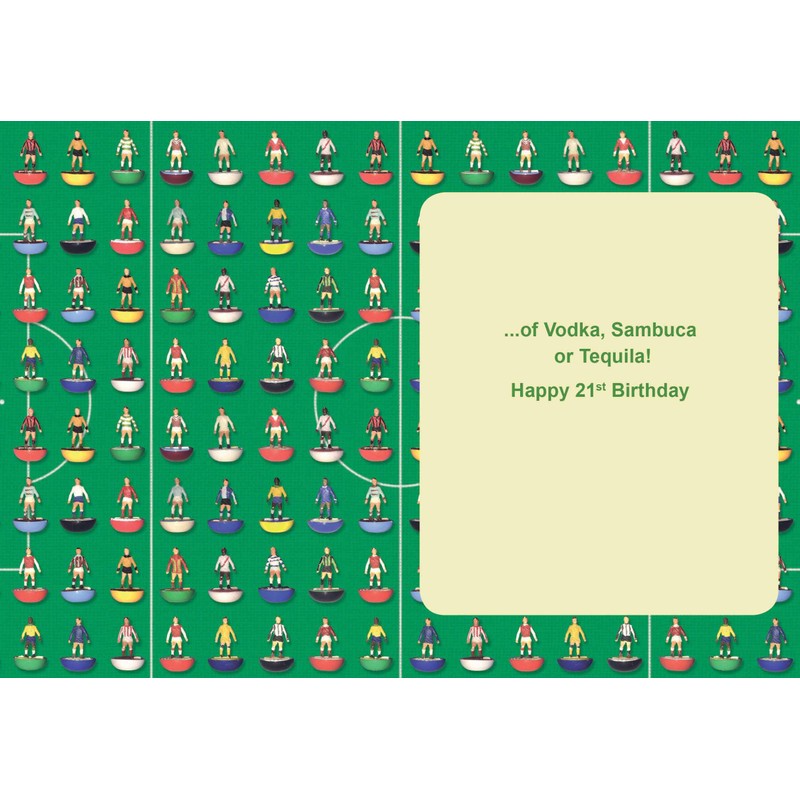 Subbuteo 21st Birthday Card