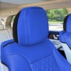 TLH Deluxe Faux Leather Diamond Pattern Car Seat Cushion Front