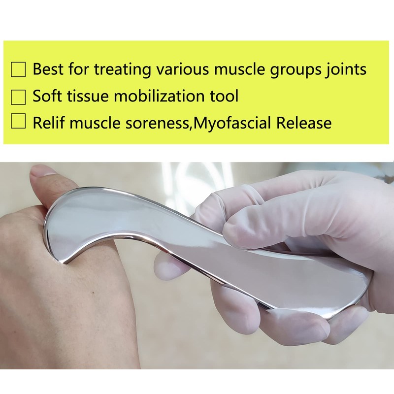 GYX COELE 3 in 1 Muscle Scraper Stainless Steel IASTM