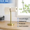 RUMOSE 13 Inch Brushed Gold Towel Stand Hand Towel Holder
