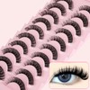 Eyelashes Russian Natural Volume False Lashes - 10 Pairs Wispy