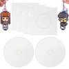 6Pcs 5mm Fuse Beads Boards, Large Beads Pegboards(Round Square),Transparent Bead