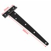 Black T-Shaped Gate Door Hinge – Heavy-Duty Triangle Strap Hinge