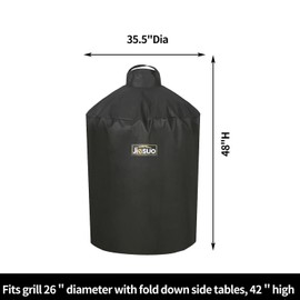 JIESUO Cover for Green Ceramic Egg Grill, Heavy Duty Waterproof Kamado Ceramic Cover,X-Large