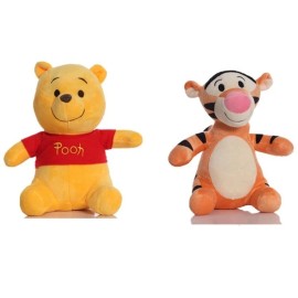 Generic Cute Cartoon Plush Doll Bear, Donkey, Tigger & Piglet Soft Sitting Toy for Kids