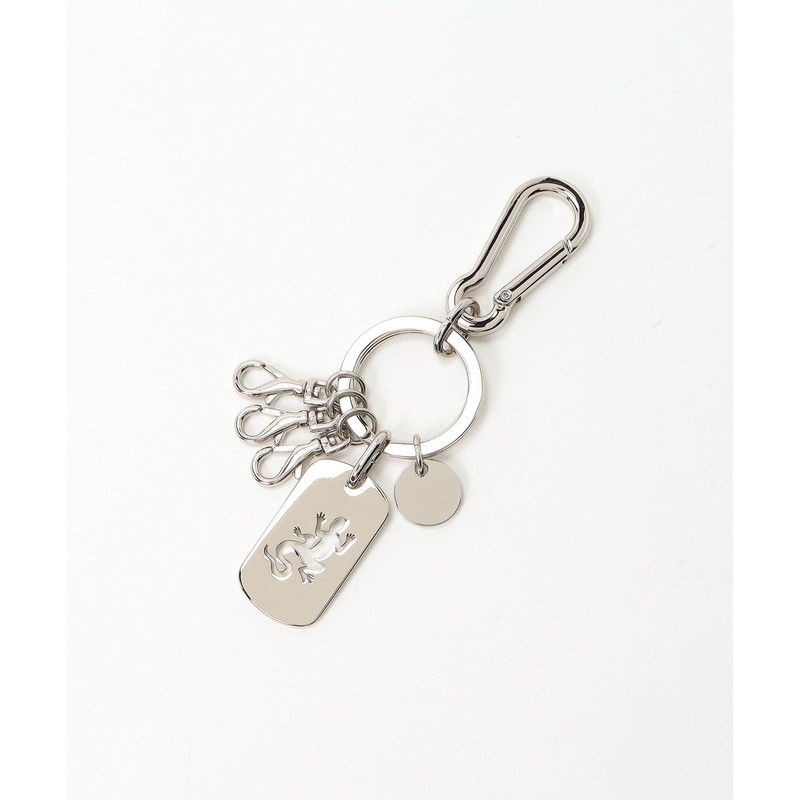 agnes b KH03-01 Men's Key Chain, Silver