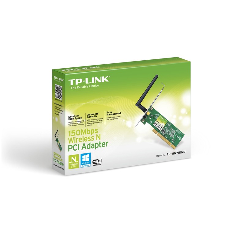 TP-LINK TL-WN751ND 150 Mbps Wireless N PCI Adapter
