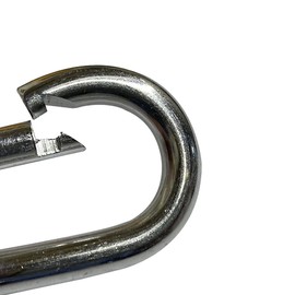 Kit de 2 Bandolas Mosquetón Uso Rudo 3/8 x 4 | Multiusos para Hamacas, Costales de Box, Columpios | Soporte con Resorte y Acabado Anticorrosión, Capacidad 300 kg | 24tarpp - 3/8 x 4