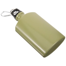 Totority Portable Canteen Wear Resistant Bottle for Camping Hiking Fishing and Outdoor Activities Compact Flat Design with Hook for
