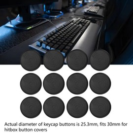 Button Cover Cherry Glorious Switches Controller Button for Cap Akko for Cap 12Pcs for Mini Covering Miniature (Black)