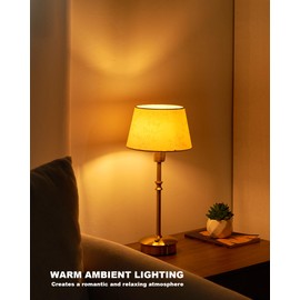 UMEXUS Cordless Table Lamps with Dimmer, 5200mAh Rechargeable Battery Powered, Small Portable Lights Patio Restaurant Dining Table, Decorative Accent Lighting, Kitchen Warm Touch Bedside Lamp, Brass