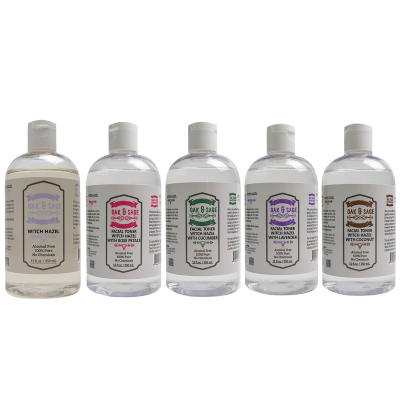 Oak & Sage Homeopathic Facial Toner Witch Hazel Unscented -