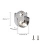 2 Pcs Closet Pole Sockets Flange Socket for Wardrobe Bracket
