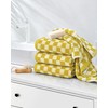 4 Pcs Hand Towels for Bathroom Checkered, Cotton Soft Absorbent