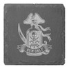 4 x 'Pirate Rum Bottle' 10cm Square Slate Coasters (CR00224090)