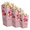Popcorn Supply 47E Red & White Open Top Popcorn Boxes