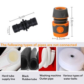 YUEHNEOM Hose Coupling 2 Pieces End Quick Connector Double Male Hose Connector for Hose Pipe Fitting
