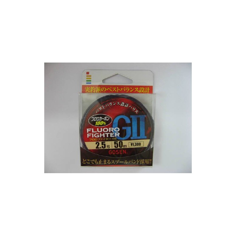 GOSEN GS-377 GS37725 Fluoro Fighter G2 Line, Natural, 164.4 ft