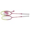 2 Player Badminton Racquets Adults Lightweight Carbon Fiber Rackets with