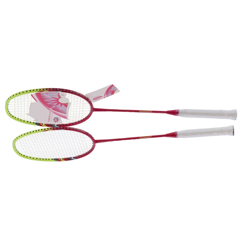 2 Player Badminton Racquets Adults Lightweight Carbon Fiber Rackets with