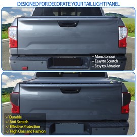 Tail Light Trim Film Compatible with Nissan Titan 2016-2023, Rear Taillight Lamp Vinyl Tint Film with Wrap Cover Vinyl Decals, 2PCS (Matte Black)