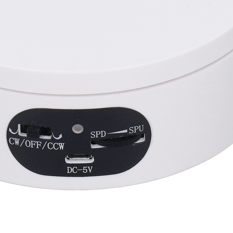 Rotating Display Stand 4.7in USB Battery Powered Stable Quiet Auto