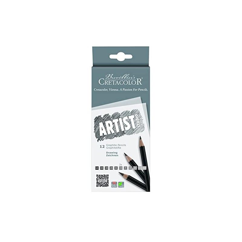 Cretacolor Studio Drawing Graphite Pencils Pack of 12
