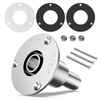 HZJD Thru Hull Exhaust Skin, 24mm Stainless Steel 316, for